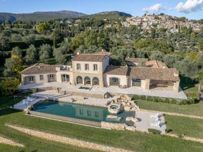 6 bedroom Chateau for sale with sea and panoramic views in Chateauneuf, Cote d'Azur French Riviera