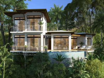 New Build 6 bedroom Villa for sale with sea view in Tamarindo, Pacific Coast