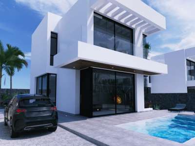 New Build 4 bedroom Villa for sale with sea view in Tias, Lanzarote