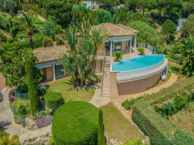 Contemporary 5 bedroom Villa for sale with sea view in Grimaud, Cote d'Azur French Riviera
