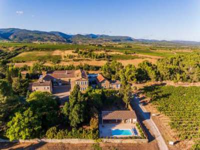 Furnished 16 bedroom Farmhouse for sale with panoramic view in Carcassonne, Languedoc-Roussillon