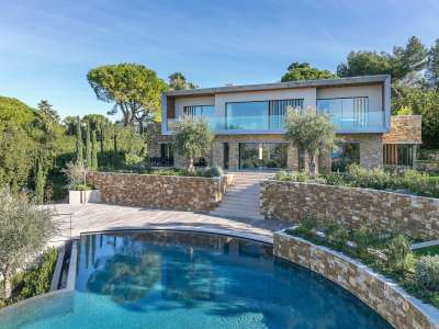 Contemporary 5 bedroom Villa for sale with sea view in Cap d'Antibes, Cote d'Azur French Riviera