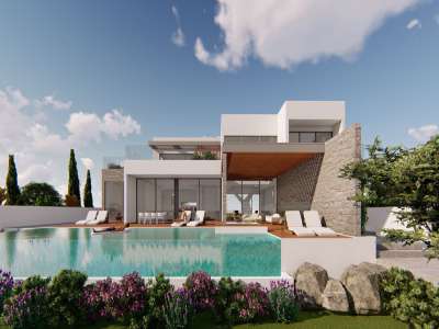 New Build 4 bedroom Villa for sale with sea view in Sea Caves, Paphos, Paphos