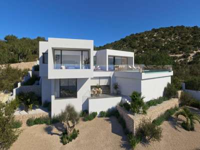 New Build 3 bedroom Villa for sale with sea view in Benitachell, Valencia