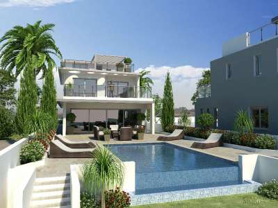 New Build 5 bedroom Villa for sale with sea view in Pervolia, Larnaca, Larnaca