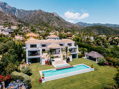 Wow factor 7 bedroom Villa for sale with sea view in Sierra Blanca, Marbella, Andalucia