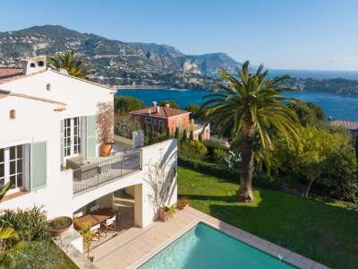 Beautiful 5 bedroom Villa for sale with panoramic view and sea view views in Villefranche sur Mer, Cote d'Azur French Riviera